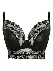 Cleo by Panache Selena Black Wired Longline Bra - Image 4 of 5