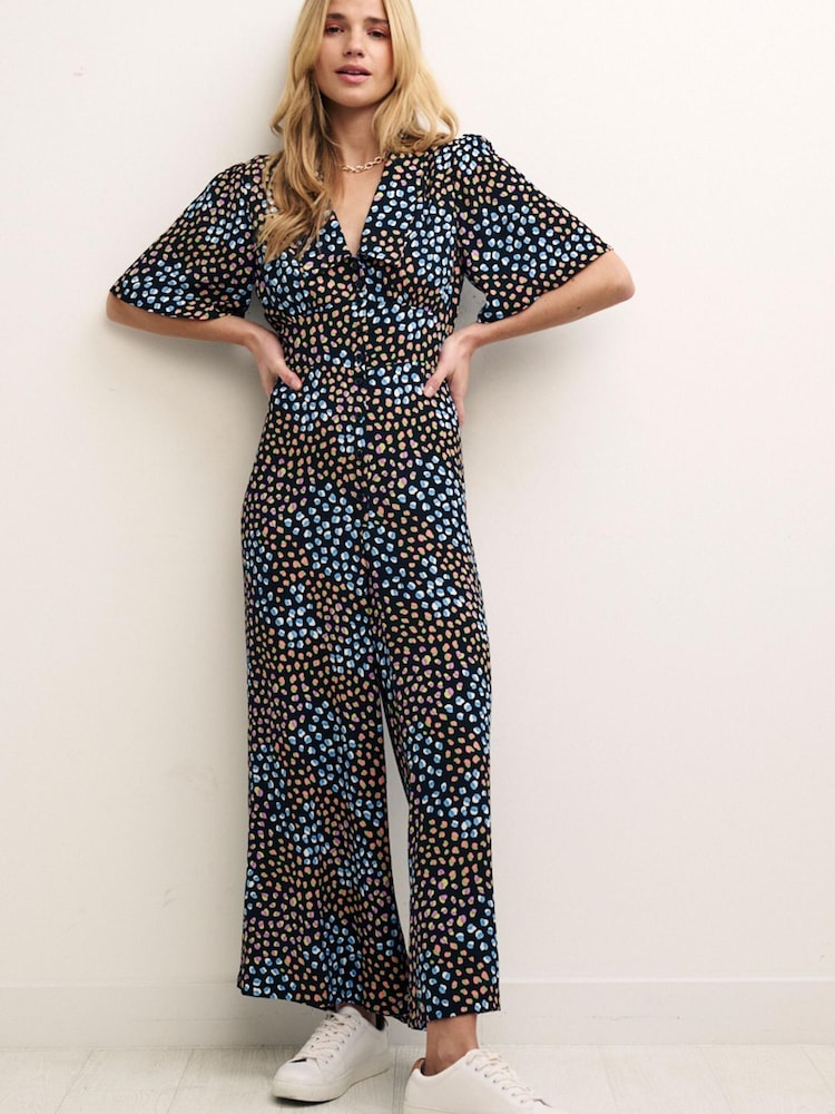 Nobody's Child Blue Daisy Jumpsuit - Image 2 of 6