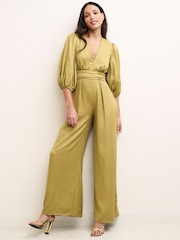 Nobody's Child Green Melita Jumpsuit - Image 1 of 4
