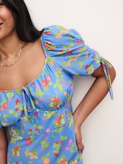 Nobody's Child Blue Pippa Midi Dress - Image 4 of 4