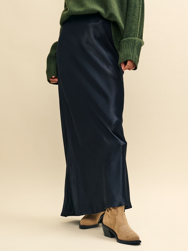 Nobody's Child Black Mila Midi Skirt - Image 1 of 5