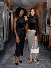 Nobody's Child Black Mila Midi Skirt - Image 4 of 5