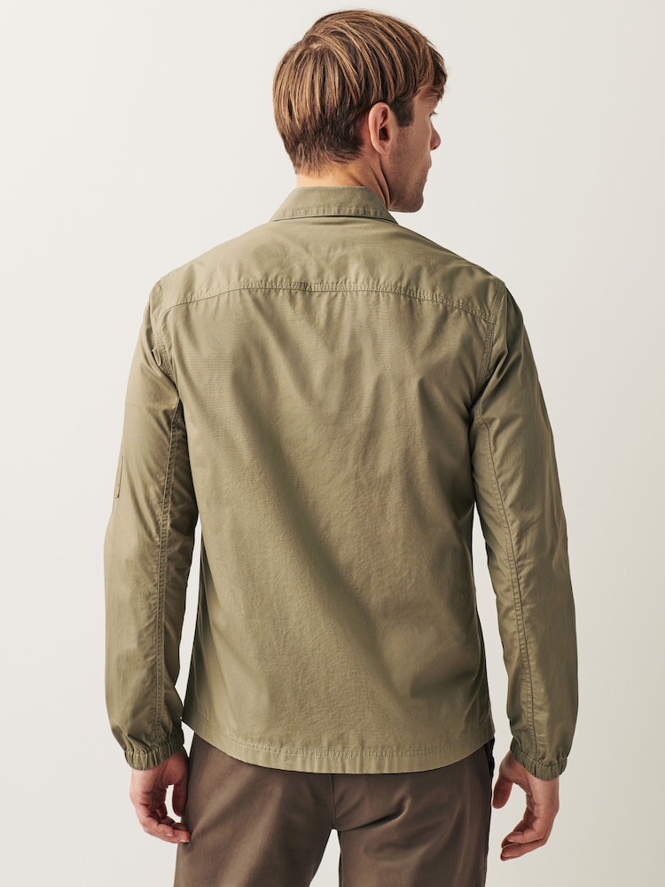 Green Zip Through Shacket - Image 2 of 11