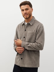 Grey Corduroy 100% Cotton Shacket - Image 5 of 7