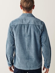 Blue Corduroy 100% Cotton Shacket - Image 2 of 8