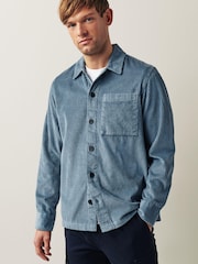 Blue Corduroy 100% Cotton Shacket - Image 3 of 8