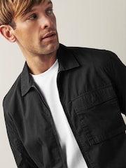 Black Zip Through Shacket - Image 5 of 12