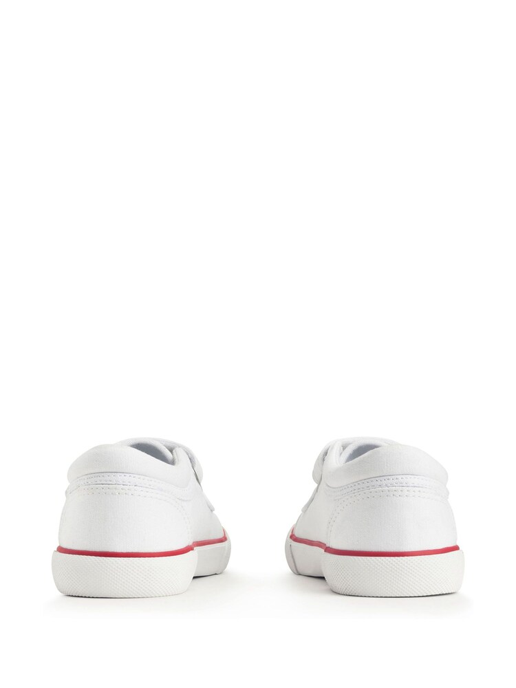 Start-Rite Sandcastle White Canvas Washable White Trainers - Image 4 of 6