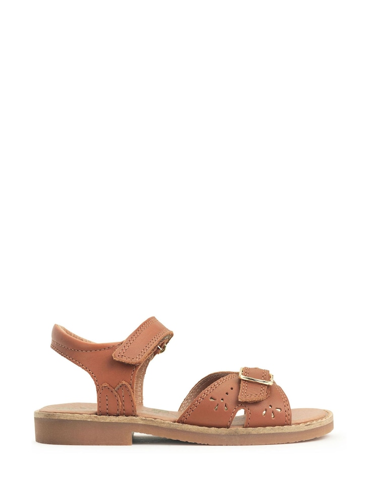 Start Rite Holiday Natural Leather Riptape Summer Sandals - Image 1 of 5 Start Rite Holiday Natural Leather Riptape Summer Sandals - Image 1 of 5