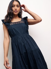 Nobodys Child Aida Black Midi Dress - Image 4 of 4