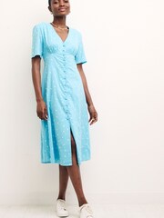 Nobodys Child Blue Alexa Midi Dress - Image 1 of 1