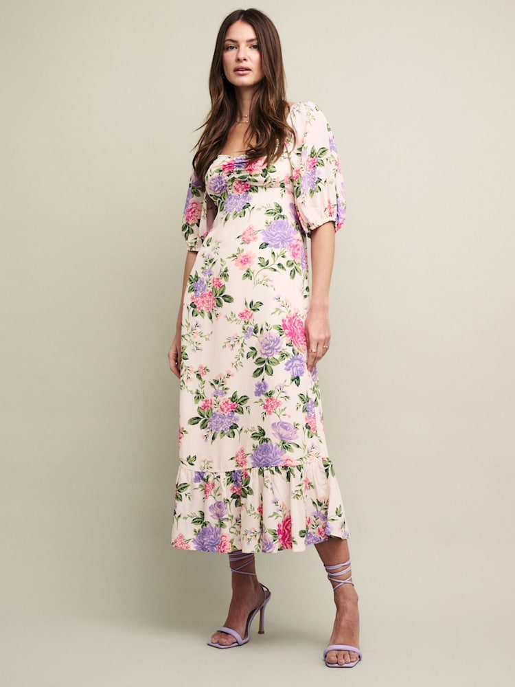 Nobodys Child Natural Darcie Midi Dress - Image 1 of 4 Nobodys Child Natural Darcie Midi Dress - Image 1 of 4