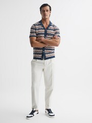 Reiss Multi Whiteley Cuban Collar Printed Shirt - Image 3 of 7