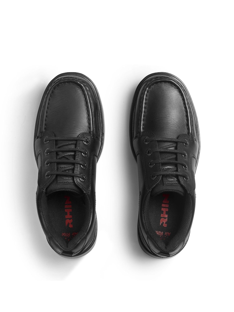 Start Rite Cadet Black Leather Lace Up School Shoes - Image 4 of 5