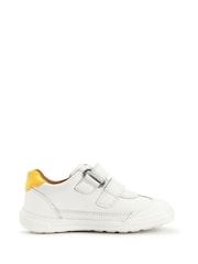 Start Rite Roundabout White Leather Rainbow Riptape White Trainers - Image 2 of 6