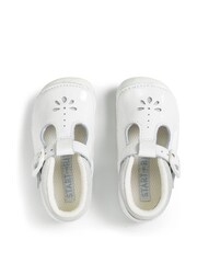 Start-Rite Baby Bubble White Patent Leather T-Bar Baby Shoes - Image 4 of 5