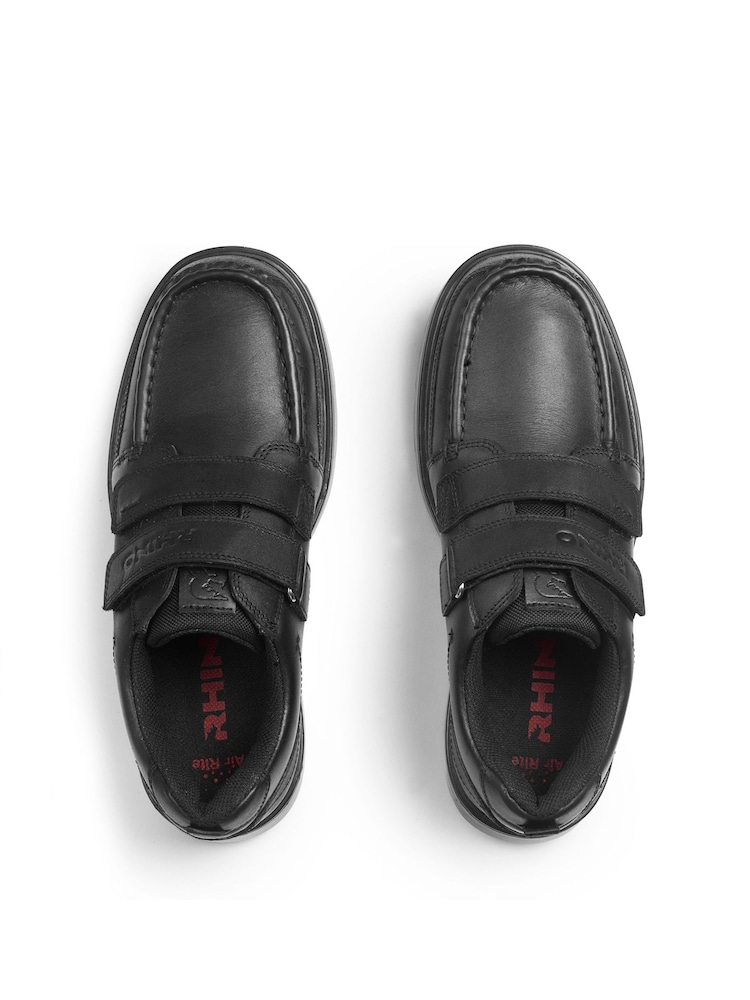 Start-Rite Mission Black Leather Riptape School Shoes - Image 4 of 4