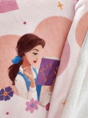 Pink Princess Teddy Disney Fleece Throw - Image 2 of 4