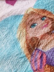 Pink Princess Teddy Disney Fleece Throw - Image 3 of 4