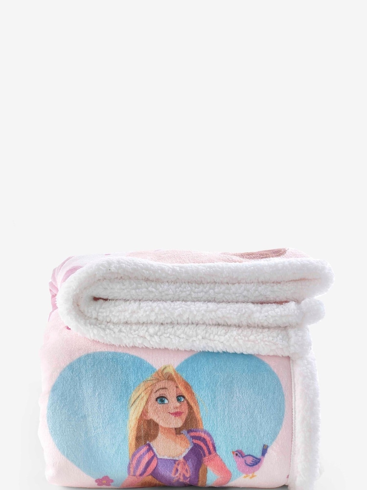 Pink Princess Teddy Disney Fleece Throw - Image 4 of 4
