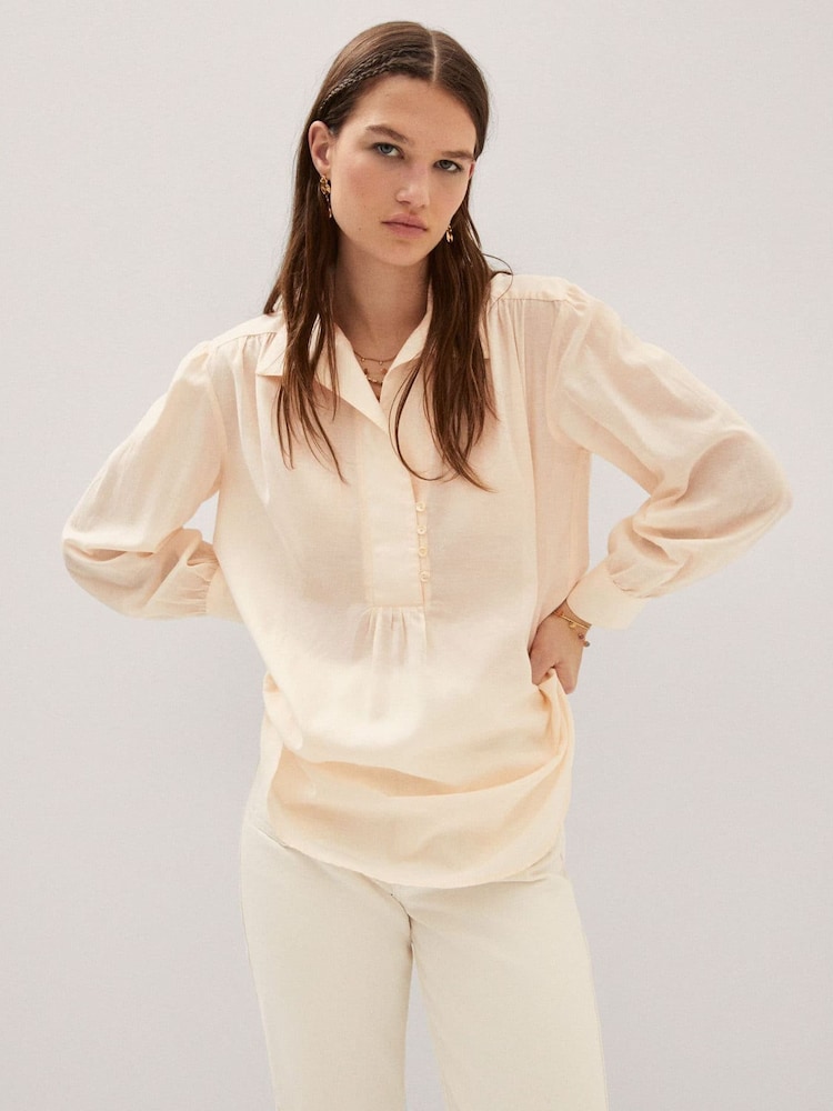Mango Oversized Shirt Blouse - Image 1 of 6