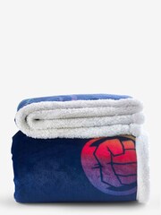 Blue Marvel Teddy Disney Fleece Throw - Image 4 of 4