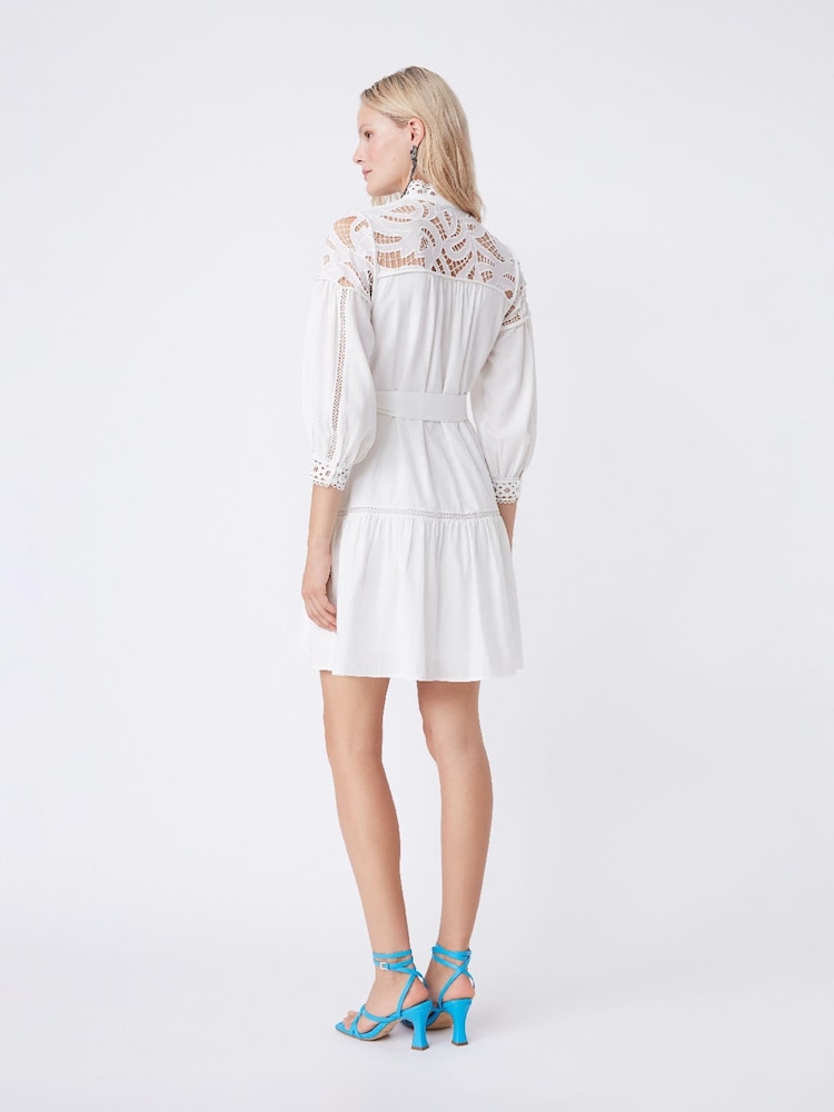 Suncoo Belted Broderie Mini Dress - Image 2 of 4