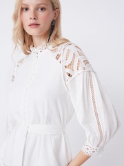 Suncoo Belted Broderie Mini Dress - Image 3 of 4
