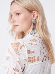 Suncoo Belted Broderie Mini Dress - Image 4 of 4