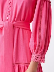 Suncoo Belted Broderie Mini Dress - Image 2 of 2