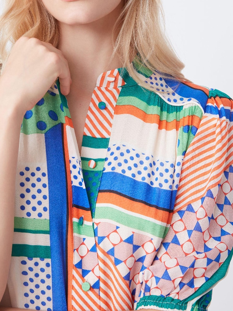 Suncoo Green Printed Maxi Dress - Image 2 of 2 Suncoo Green Printed Maxi Dress - Image 2 of 2