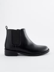 Schwarz - Niedrige Chelsea-Stiefel - Bild 2 von 5