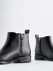 Schwarz - Niedrige Chelsea-Stiefel - Bild 4 von 5