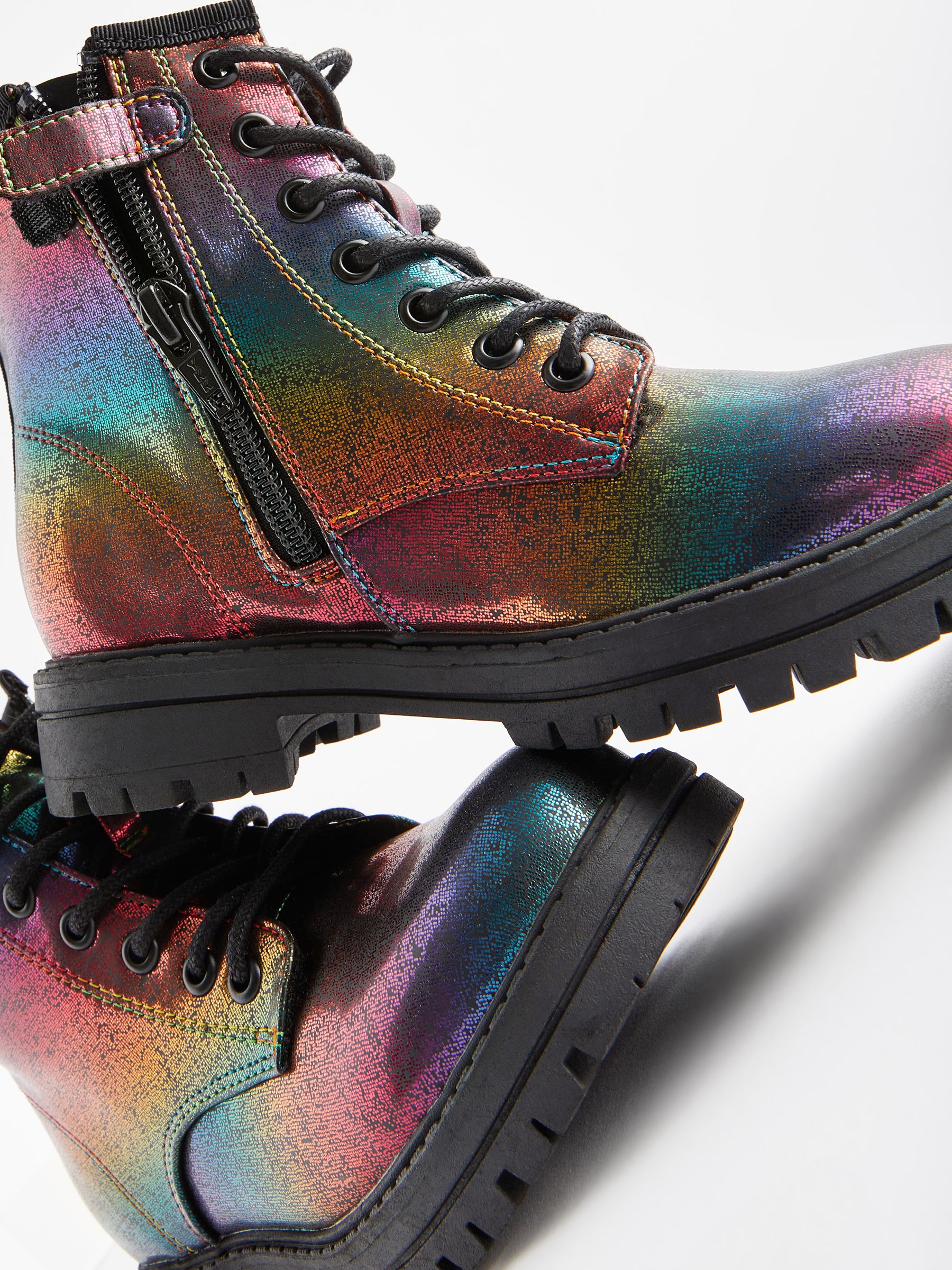 Rainbow clothing store boots best sale