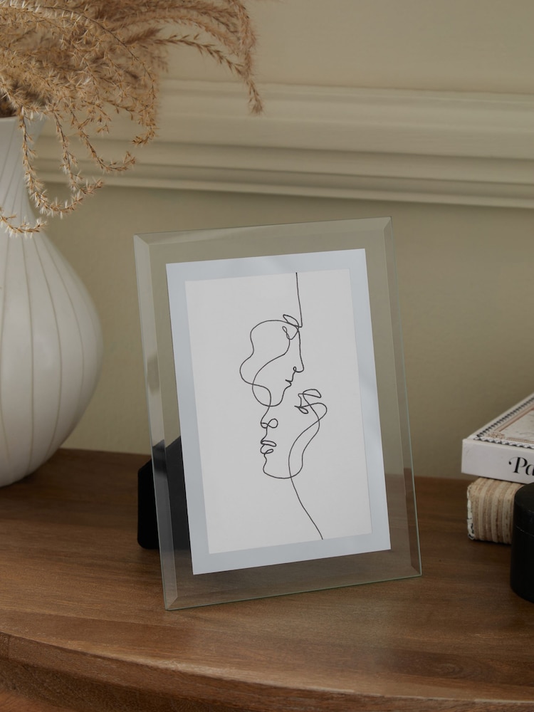 Silver Smoke Glass Photo Frame - Image 1 of 5