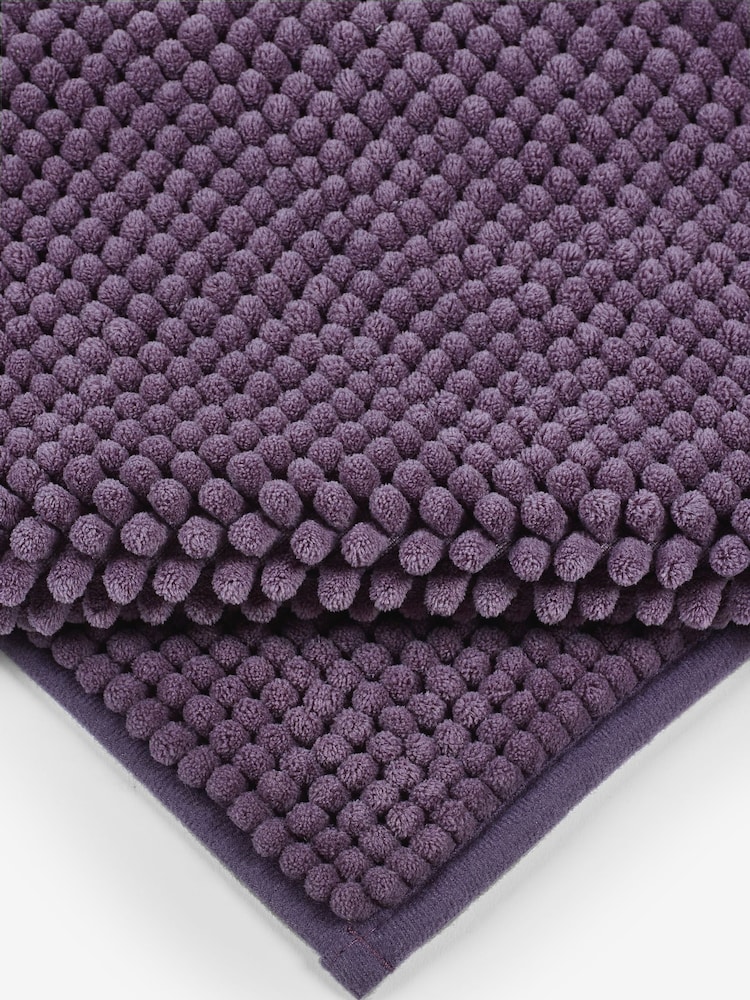 Plum Purple Bobble Bath Bath Mat - Image 2 of 5