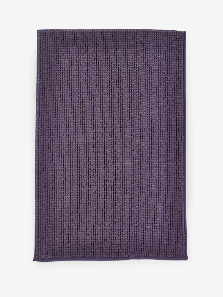 Plum Purple Bobble Bath Mat - Image 3 of 5