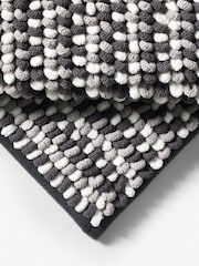Black & White Bobble Bath Bath Mat - Image 2 of 5