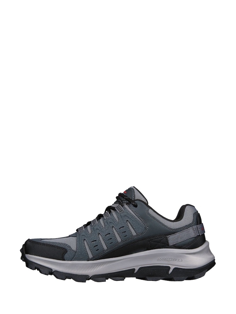 Skechers Grey Equalizer 5.0 Solix Trail Running Trainers - Image 2 of 5
