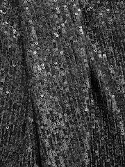 Black Sequin Midi Skirt/Bandeau Dress - Image 11 of 11