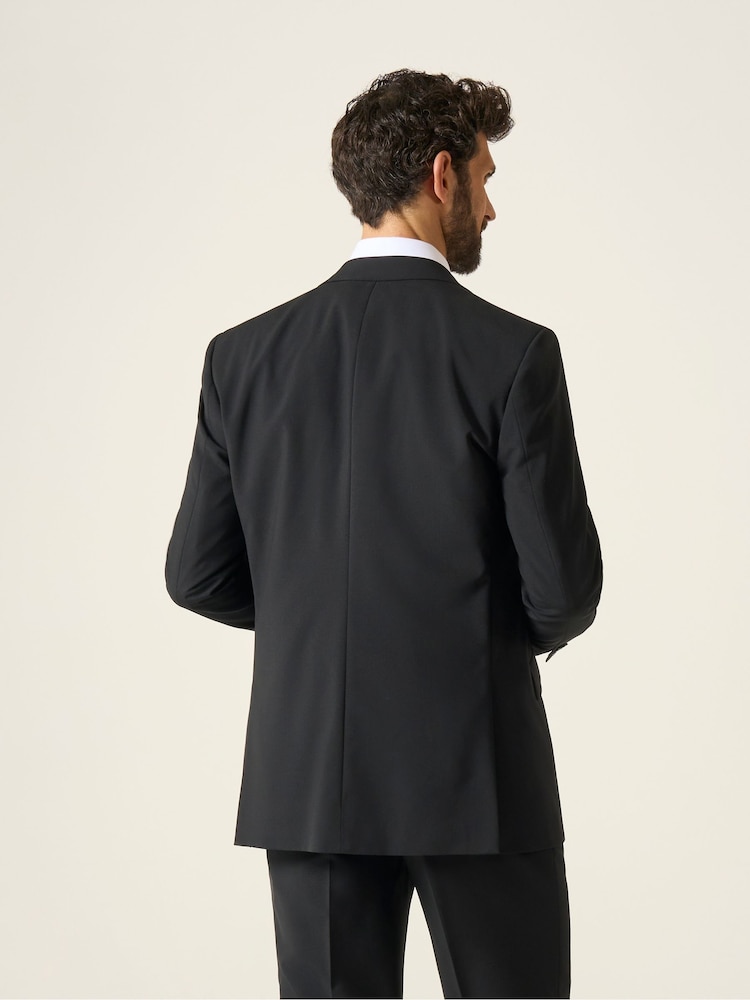 Zwart - Skopes Classic Fit Wool Rich Darwin Suit Jacket - Image 4 of 7
