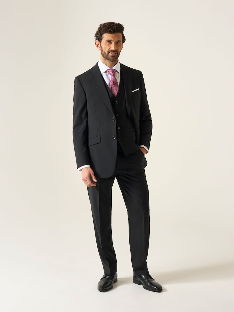 Zwart - Skopes Classic Fit Wool Rich Darwin Suit Jacket - Image 5 of 7