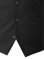 Skopes Black Single Breasted Wool Rich Darwin Suit Waistcoat - Image 5 of 5