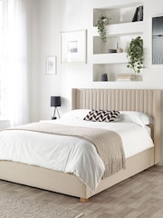 Catherine Lansfield Natural Soho Wing End Lift Ottoman Storage Bed - Image 5 of 7