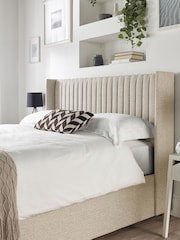 Catherine Lansfield Natural Soho Wing End Lift Ottoman Storage Bed - Image 6 of 7