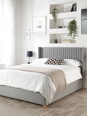 Catherine Lansfield Grey Soho Wing End Lift Ottoman Storage Bed - Image 4 of 7
