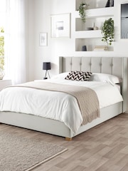 Catherine Lansfield Silver Utopia Wing End Lift Ottoman Storage Bed - Image 3 of 5