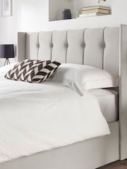 Catherine Lansfield Silver Utopia Wing End Lift Ottoman Storage Bed - Image 4 of 5
