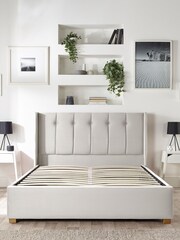 Catherine Lansfield Silver Utopia Wing End Lift Ottoman Storage Bed - Image 6 of 6