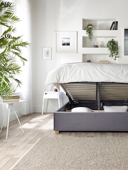 Catherine Lansfield Grey Utopia Wing End Lift Ottoman Storage Bed - Image 2 of 6